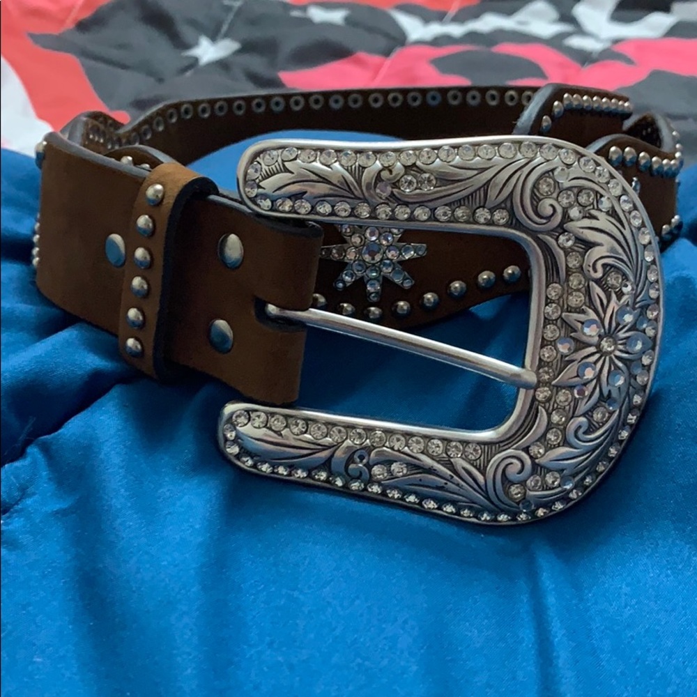 Rhinestone Western Belt